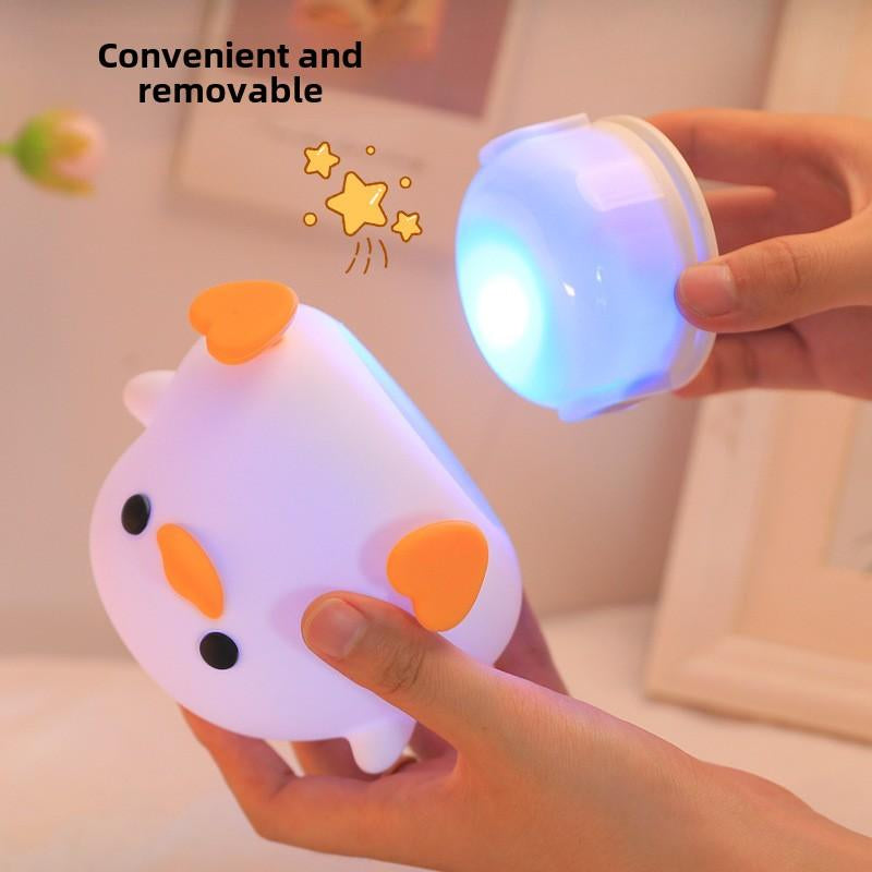 Unicorn Cartoon Cute Soft Light Night Light Baby Sleeping with Good-Looking Bedroom Decoration Table Lamp Silicone Night Lamp