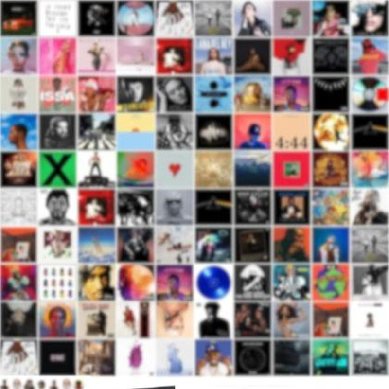 80 Pcs Album Cover Posters, 6X6 Inch Prints & 50 Stickers - Durable Wall Decor for Music Lovers & Rapper Room Decoration Artistic Ornaments
